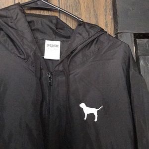 Pink brand rain resistant pullover